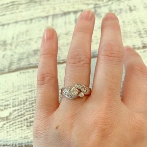 Sterling Silver CZ Ring- Size 5